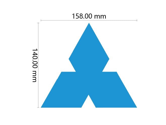 三菱マーク 高さ14cm×158cm