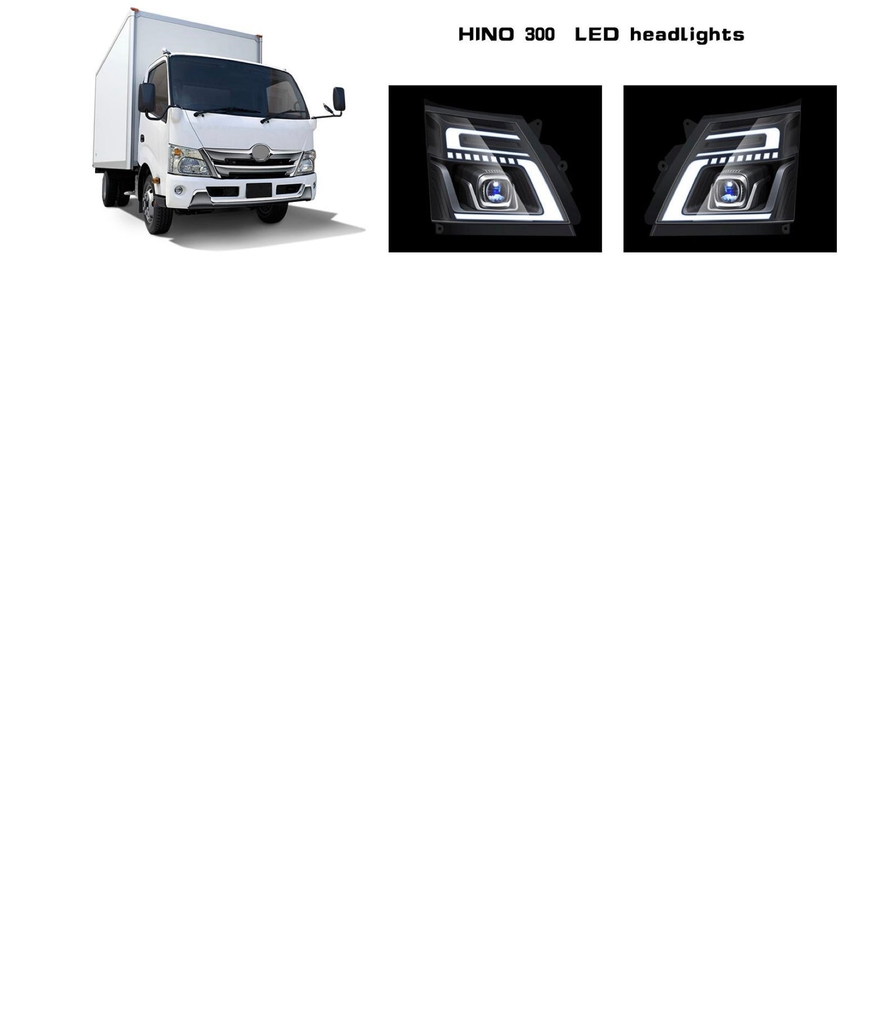 日野 300シリーズ対応 LEDヘッドライト 左右セット（社外品）