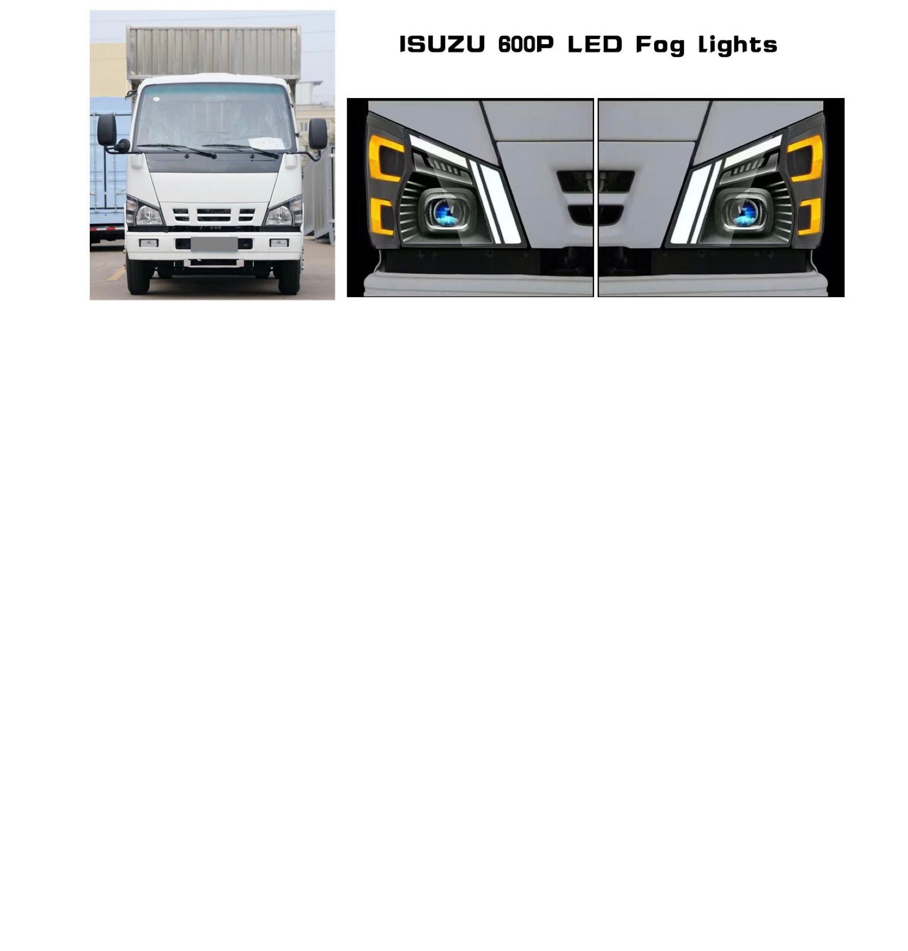 ISUZU 600P対応 LEDヘッドライト 左右セット（社外品）